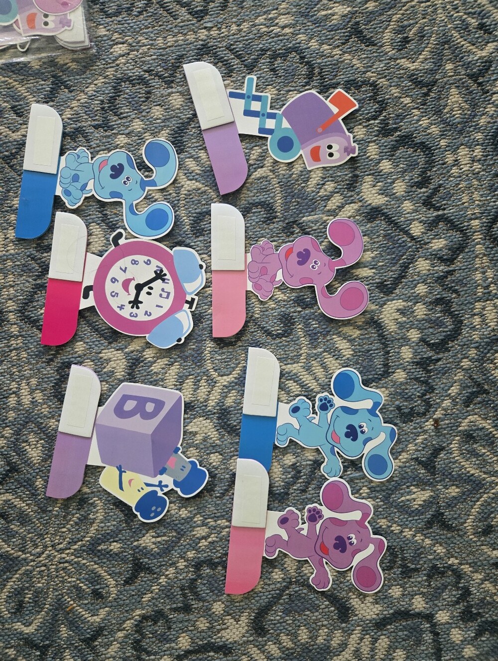 Blue's Clues & You! Character Bookmark Tabs - Blue and Pink